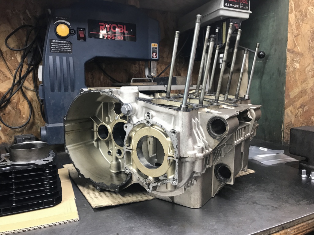 スペアエンジン製作 クランクケースの準備 | GREEN GARAGE