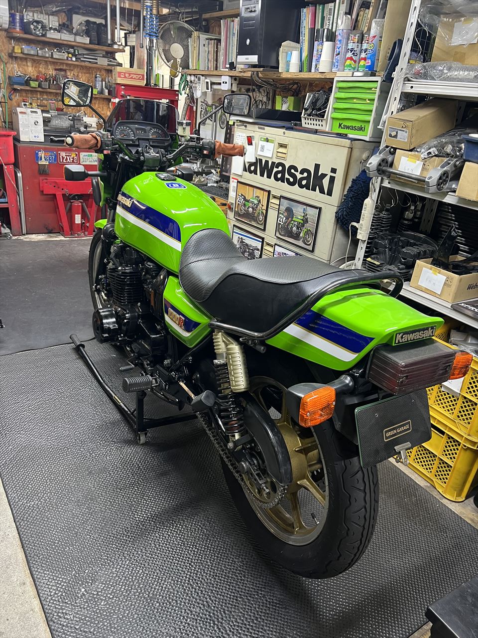 Z1000R2 H.N様 ノーマルキャブの調整と完成前の試運転 | GREEN GARAGE